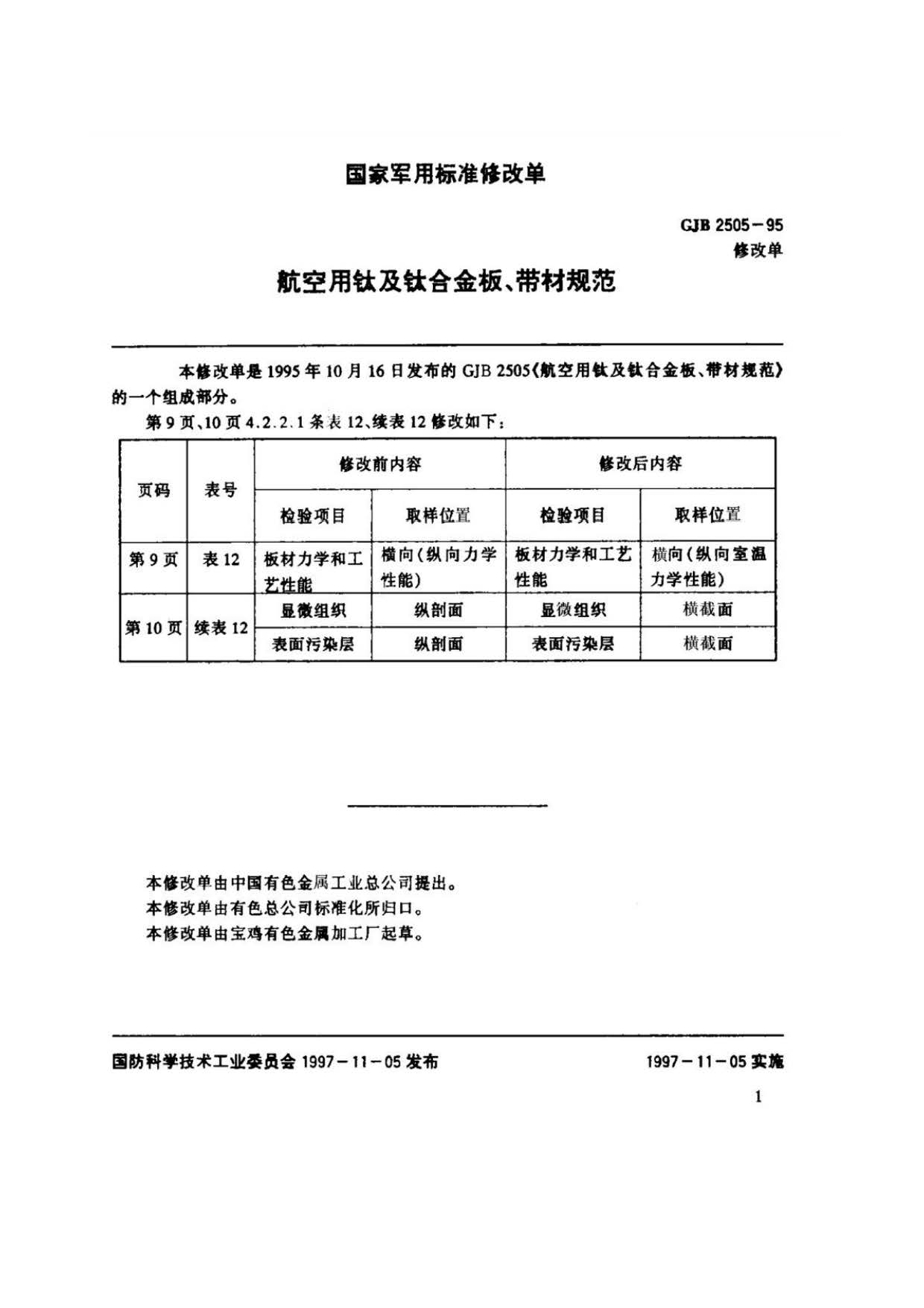 航空用鈦及鈦合金板、帶材規(guī)范